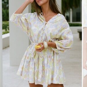 Chic Pastel Tie-Dye Dress from Sabo Skirt
